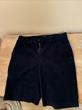 The Children's Place Navy Blue Kids Chino Shorts 10 Husky